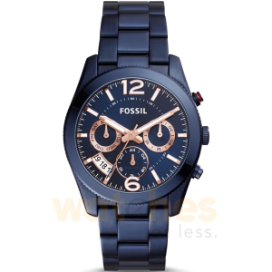 Fossil Women’s Quartz Navy Blue Stainless Steel Navy Blue Dial 39mm Watch ES4093