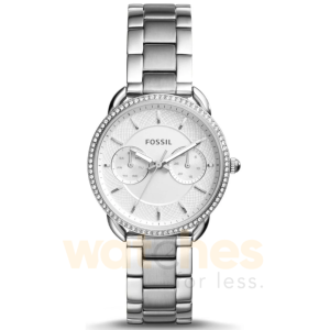 Fossil Women’s Quartz Silver Stainless Steel Silver Dial 35mm Watch ES4262