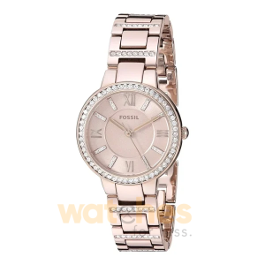 Fossil Women’s Quartz Rose Gold Stainless Steel Light Pink Dial 30mm Watch ES4482