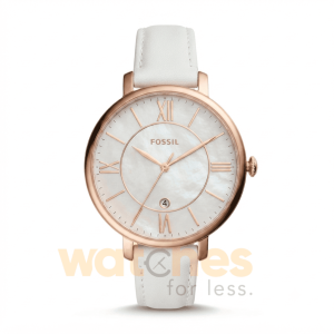 Fossil Women’s Quartz White Leather Strap Mother OF Pearl Dial 36mm Watch ES4579 UAE DUBAI AJMAN SHARJAH ABU DHABI RAS AL KHAIMA UMM UL QUWAIN ALAIN FUJAIRAH