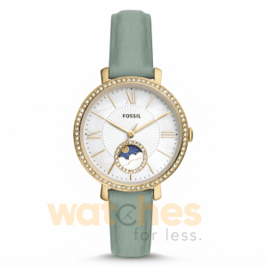 Fossil Women’s Quartz Green Leather Strap Mother OF Pearl Dial 36mm Watch ES5168 UAE DUBAI AJMAN SHARJAH ABU DHABI RAS AL KHAIMA UMM UL QUWAIN ALAIN FUJAIRAH