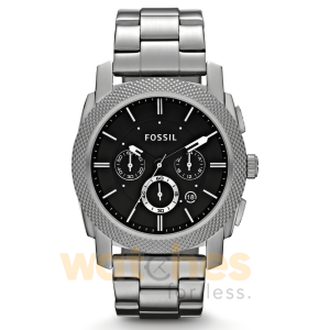 Fossil Men’s Quartz Silver Stainless Steel Black Dial 45mm Watch FS4776 UAE DUBAI AJMAN SHARJAH ABU DHABI RAS AL KHAIMA UMM UL QUWAIN ALAIN FUJAIRAH