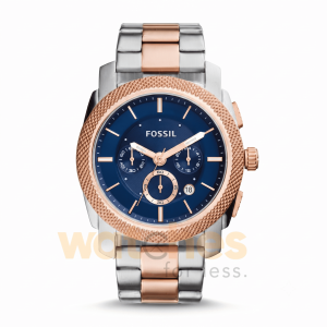 Fossil Men’s Quartz Two Tone Stainless Steel Blue Dial 36mm Watch FS5037