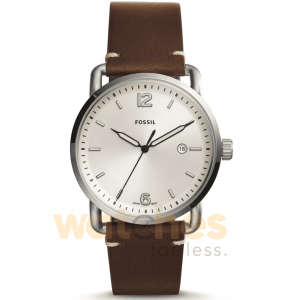 Fossil Men’s Quartz Brown Leather Strap Cream Dial 42mm Watch FS5275