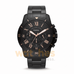 Fossil Men’s Quartz Black Stainless Steel Black Dial 44mm Watch FS5374