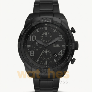 Fossil Men’s Quartz Black Stainless Steel Black Dial 50mm Watch FS5712