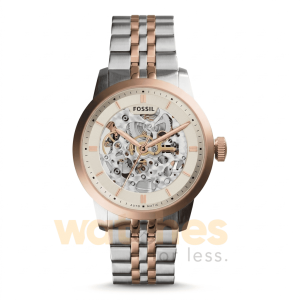 Fossil Men’s Automatic Two Tone Stainless Steel Beige Dial 40mm Watch ME3075