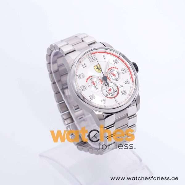 Ferrari Men’s Quartz Silver Stainless Steel Silver Dial 44mm Watch 830055 UAE DUBAI AJMAN SHARJAH ABU DHABI RAS AL KHAIMA UMM UL QUWAIN ALAIN FUJAIRAH