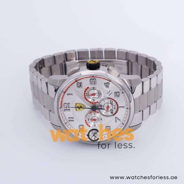 Ferrari Men’s Quartz Silver Stainless Steel Silver Dial 44mm Watch 830055 UAE DUBAI AJMAN SHARJAH ABU DHABI RAS AL KHAIMA UMM UL QUWAIN ALAIN FUJAIRAH