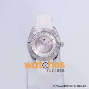 Tommy Hilfiger Women’s Quartz White Silicone Strap Silver Dial 40mm Watch 1781352 UAE DUBAI AJMAN SHARJAH ABU DHABI RAS AL KHAIMA UMM UL QUWAIN ALAIN FUJAIRAH
