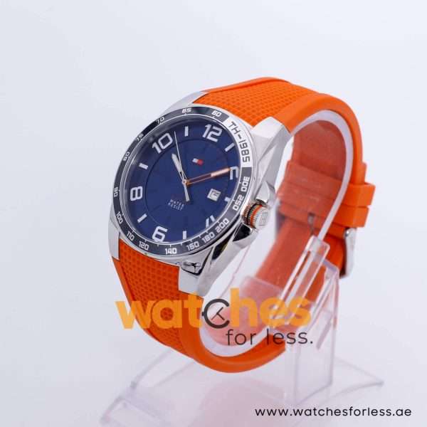 Tommy Hilfiger Men’s Quartz Orange Silicone Strap Blue Dial 43mm Watch 1790883 UAE DUBAI AJMAN SHARJAH ABU DHABI RAS AL KHAIMA UMM UL QUWAIN ALAIN FUJAIRAH