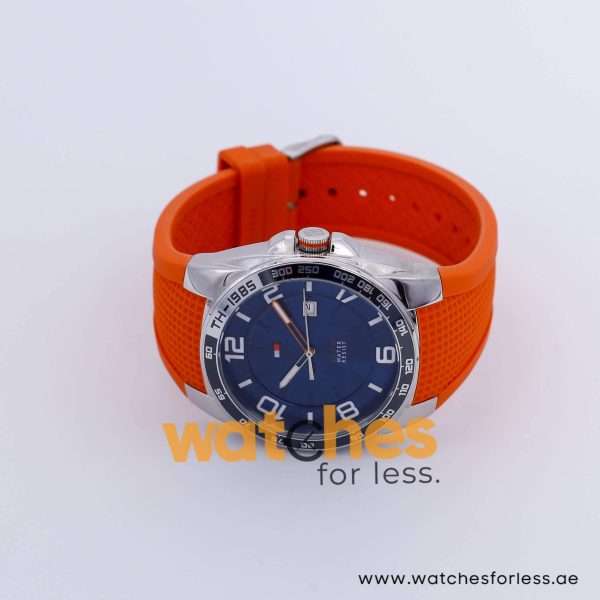 Tommy Hilfiger Men’s Quartz Orange Silicone Strap Blue Dial 43mm Watch 1790883 UAE DUBAI AJMAN SHARJAH ABU DHABI RAS AL KHAIMA UMM UL QUWAIN ALAIN FUJAIRAH