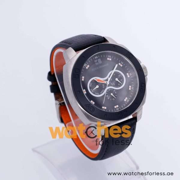 Hugo Boss Men’s Quartz Black Leather Strap Black Dial 46mm Watch 1512672 UAE DUBAI AJMAN SHARJAH ABU DHABI RAS AL KHAIMA UMM UL QUWAIN ALAIN FUJAIRAH