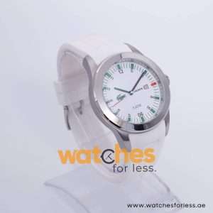 Lacoste Men’s Quartz White Silicone Strap White Dial 42mm Watch 2010627 UAE DUBAI AJMAN SHARJAH ABU DHABI RAS AL KHAIMA UMM UL QUWAIN ALAIN FUJAIRAH