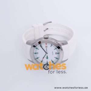 Lacoste Men’s Quartz White Silicone Strap White Dial 42mm Watch 2010627 UAE DUBAI AJMAN SHARJAH ABU DHABI RAS AL KHAIMA UMM UL QUWAIN ALAIN FUJAIRAH