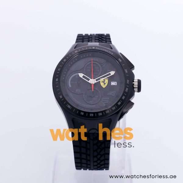 Ferrari Men’s Quartz Black Silicone Strap Black Dial 44mm Watch 830105 UAE DUBAI AJMAN SHARJAH ABU DHABI RAS AL KHAIMA UMM UL QUWAIN ALAIN FUJAIRAH