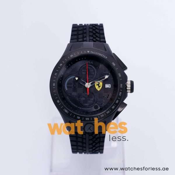 Ferrari Men’s Quartz Black Silicone Strap Black Dial 44mm Watch 830105 UAE DUBAI AJMAN SHARJAH ABU DHABI RAS AL KHAIMA UMM UL QUWAIN ALAIN FUJAIRAH