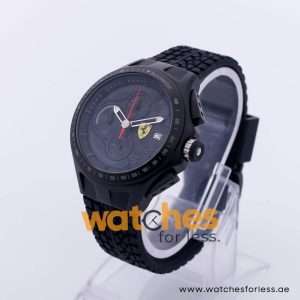 Ferrari Men’s Quartz Black Silicone Strap Black Dial 44mm Watch 830105 UAE DUBAI AJMAN SHARJAH ABU DHABI RAS AL KHAIMA UMM UL QUWAIN ALAIN FUJAIRAH