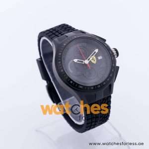 Ferrari Men’s Quartz Black Silicone Strap Black Dial 44mm Watch 830105 UAE DUBAI AJMAN SHARJAH ABU DHABI RAS AL KHAIMA UMM UL QUWAIN ALAIN FUJAIRAH