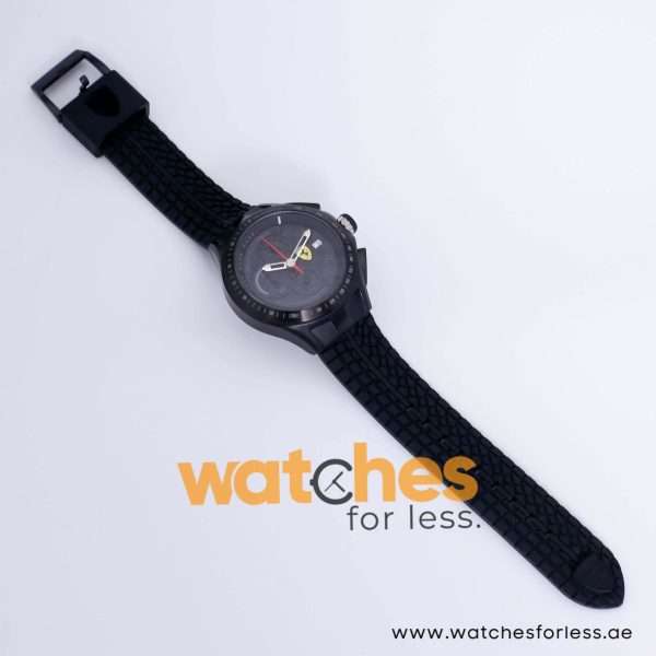 Ferrari Men’s Quartz Black Silicone Strap Black Dial 44mm Watch 830105 UAE DUBAI AJMAN SHARJAH ABU DHABI RAS AL KHAIMA UMM UL QUWAIN ALAIN FUJAIRAH