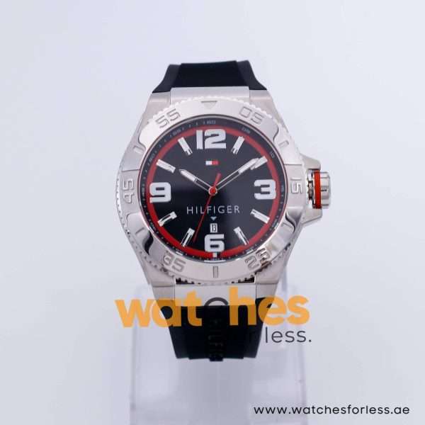 Tommy Hilfiger Men’s Quartz Black Silicone Strap Black Dial 48mm Watch 1791034 UAE DUBAI AJMAN SHARJAH ABU DHABI RAS AL KHAIMA UMM UL QUWAIN ALAIN FUJAIRAH