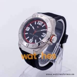 Tommy Hilfiger Men’s Quartz Black Silicone Strap Black Dial 48mm Watch 1791034 UAE DUBAI AJMAN SHARJAH ABU DHABI RAS AL KHAIMA UMM UL QUWAIN ALAIN FUJAIRAH