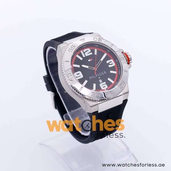 Tommy Hilfiger Men’s Quartz Black Silicone Strap Black Dial 48mm Watch 1791034 UAE DUBAI AJMAN SHARJAH ABU DHABI RAS AL KHAIMA UMM UL QUWAIN ALAIN FUJAIRAH