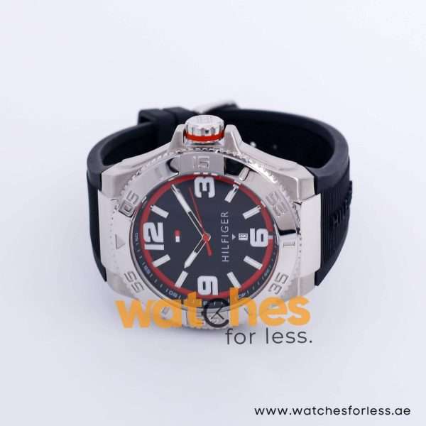 Tommy Hilfiger Men’s Quartz Black Silicone Strap Black Dial 48mm Watch 1791034 UAE DUBAI AJMAN SHARJAH ABU DHABI RAS AL KHAIMA UMM UL QUWAIN ALAIN FUJAIRAH