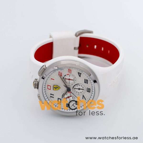 Ferrari Men’s Quartz White Silicone Strap White Dial 48mm Watch 830102 UAE DUBAI AJMAN SHARJAH ABU DHABI RAS AL KHAIMA UMM UL QUWAIN ALAIN FUJAIRAH