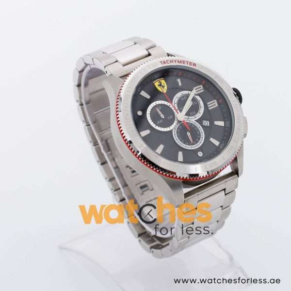 Ferrari Men’s Quartz Silver Stainless Steel Black Dial 48mm Watch 830152 UAE DUBAI AJMAN SHARJAH ABU DHABI RAS AL KHAIMA UMM UL QUWAIN ALAIN FUJAIRAH