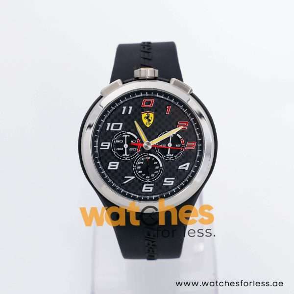 Ferrari Men’s Quartz Black Silicone Strap Black Dial 48mm Watch 0830100 UAE DUBAI AJMAN SHARJAH ABU DHABI RAS AL KHAIMA UMM UL QUWAIN ALAIN FUJAIRAH