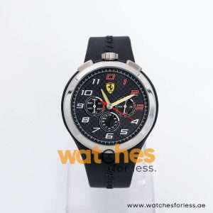 Ferrari Men’s Quartz Black Silicone Strap Black Dial 48mm Watch 0830100 UAE DUBAI AJMAN SHARJAH ABU DHABI RAS AL KHAIMA UMM UL QUWAIN ALAIN FUJAIRAH
