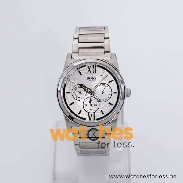 Hugo Boss Men’s Quartz Silver Stainless Steel Silver Dial 40mm Watch HB1512587 UAE DUBAI AJMAN SHARJAH ABU DHABI RAS AL KHAIMA UMM UL QUWAIN ALAIN FUJAIRAH