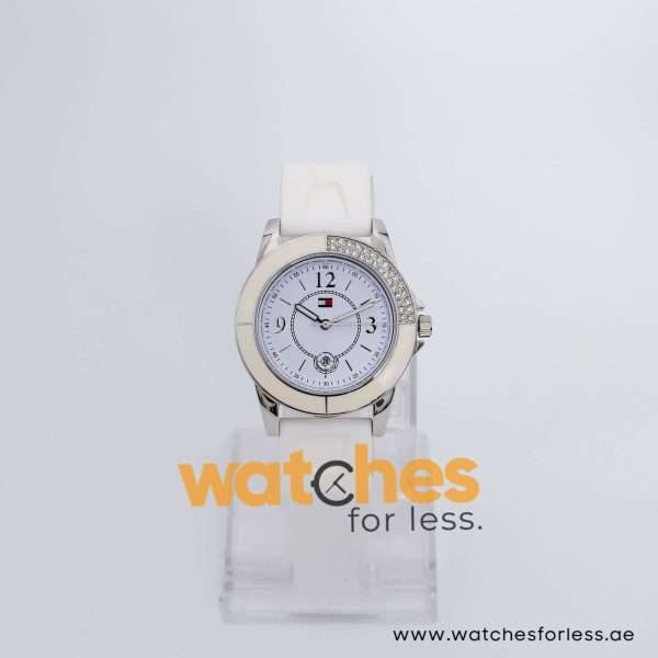 Tommy Hilfiger Women’s Quartz White Silicone Strap White Dial 39mm Watch 1780971 UAE DUBAI AJMAN SHARJAH ABU DHABI RAS AL KHAIMA UMM UL QUWAIN ALAIN FUJAIRAH