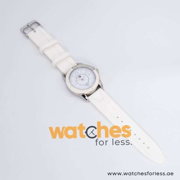 Tommy Hilfiger Women’s Quartz White Silicone Strap White Dial 39mm Watch 1780971 UAE DUBAI AJMAN SHARJAH ABU DHABI RAS AL KHAIMA UMM UL QUWAIN ALAIN FUJAIRAH