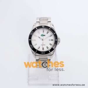 Lacoste Men’s Quartz Silver Stainless Steel White Dial 43mm Watch 2010444 UAE DUBAI AJMAN SHARJAH ABU DHABI RAS AL KHAIMA UMM UL QUWAIN ALAIN FUJAIRAH