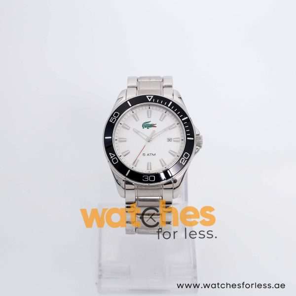 Lacoste Men’s Quartz Silver Stainless Steel White Dial 43mm Watch 2010444 UAE DUBAI AJMAN SHARJAH ABU DHABI RAS AL KHAIMA UMM UL QUWAIN ALAIN FUJAIRAH