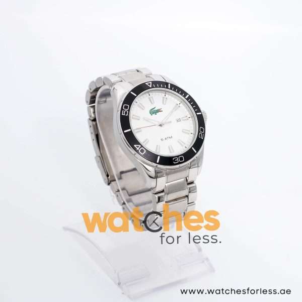 Lacoste Men’s Quartz Silver Stainless Steel White Dial 43mm Watch 2010444 UAE DUBAI AJMAN SHARJAH ABU DHABI RAS AL KHAIMA UMM UL QUWAIN ALAIN FUJAIRAH