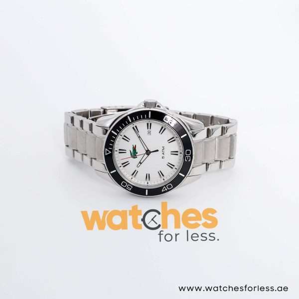 Lacoste Men’s Quartz Silver Stainless Steel White Dial 43mm Watch 2010444 UAE DUBAI AJMAN SHARJAH ABU DHABI RAS AL KHAIMA UMM UL QUWAIN ALAIN FUJAIRAH