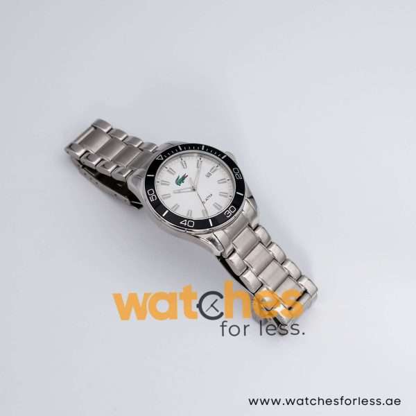 Lacoste Men’s Quartz Silver Stainless Steel White Dial 43mm Watch 2010444 UAE DUBAI AJMAN SHARJAH ABU DHABI RAS AL KHAIMA UMM UL QUWAIN ALAIN FUJAIRAH