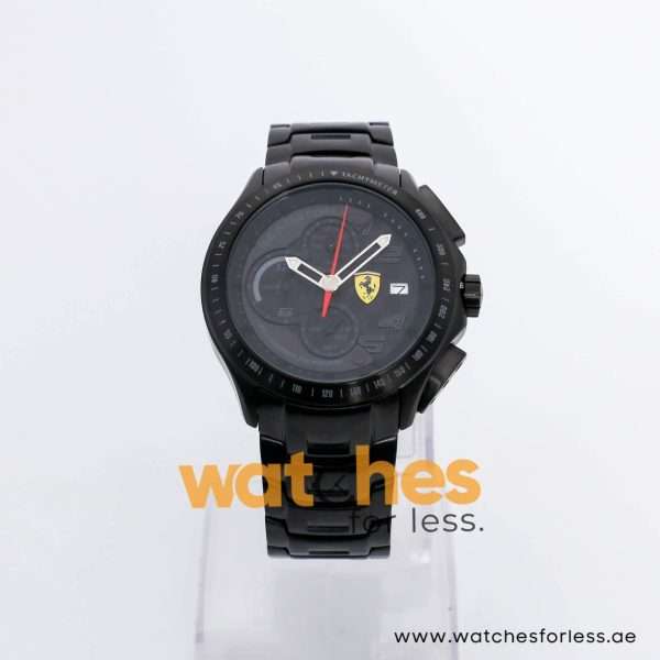 Ferrari Men’s Quartz Black Stainless Steel Black Dial 44mm Watch 0830087 UAE DUBAI AJMAN SHARJAH ABU DHABI RAS AL KHAIMA UMM UL QUWAIN ALAIN FUJAIRAH