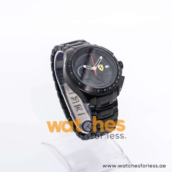 Ferrari Men’s Quartz Black Stainless Steel Black Dial 44mm Watch 0830087 UAE DUBAI AJMAN SHARJAH ABU DHABI RAS AL KHAIMA UMM UL QUWAIN ALAIN FUJAIRAH