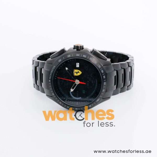 Ferrari Men’s Quartz Black Stainless Steel Black Dial 44mm Watch 0830087 UAE DUBAI AJMAN SHARJAH ABU DHABI RAS AL KHAIMA UMM UL QUWAIN ALAIN FUJAIRAH