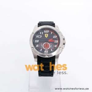 Ferrari Men’s Quartz Black Silicone Strap Black Dial 46mm Watch 830088 UAE DUBAI AJMAN SHARJAH ABU DHABI RAS AL KHAIMA UMM UL QUWAIN ALAIN FUJAIRAH