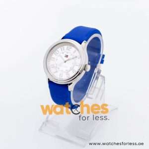 Tommy Hilfiger Women’s Quartz Blue Silicone Strap Silver Dial 40mm Watch 1781285 UAE DUBAI AJMAN SHARJAH ABU DHABI RAS AL KHAIMA UMM UL QUWAIN ALAIN FUJAIRAH