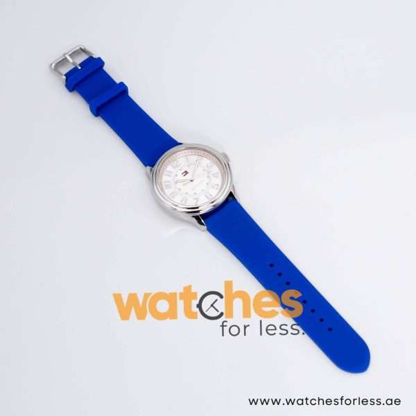 Tommy Hilfiger Women’s Quartz Blue Silicone Strap Silver Dial 40mm Watch 1781285 UAE DUBAI AJMAN SHARJAH ABU DHABI RAS AL KHAIMA UMM UL QUWAIN ALAIN FUJAIRAH