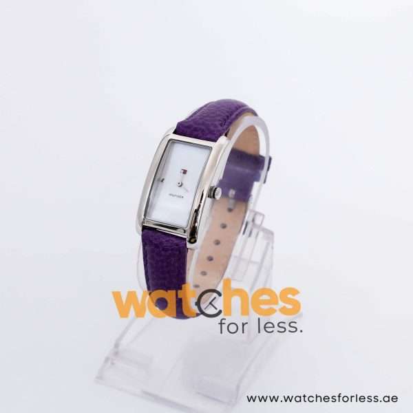 Tommy Hilfiger Women’s Quartz Purple Leather Strap Mother Of Pearl Dial 22mm Watch 17808398 UAE DUBAI AJMAN SHARJAH ABU DHABI RAS AL KHAIMA UMM UL QUWAIN ALAIN FUJAIRAH