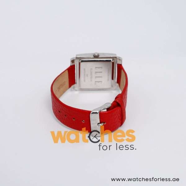 Elle Women’s Quartz Red Leather Strap Red Dial 32mm Watch 20027S03C/1 UAE DUBAI AJMAN SHARJAH ABU DHABI RAS AL KHAIMA UMM UL QUWAIN ALAIN FUJAIRAH