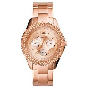 Fossil Women’s Quartz Rose Gold Stainless Steel Rose Gold Dial 38mm Watch ES3590