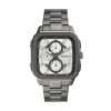 Fossil Men’s Quartz Grey Stainless Steel Silver Dial 42mm Watch BQ2657